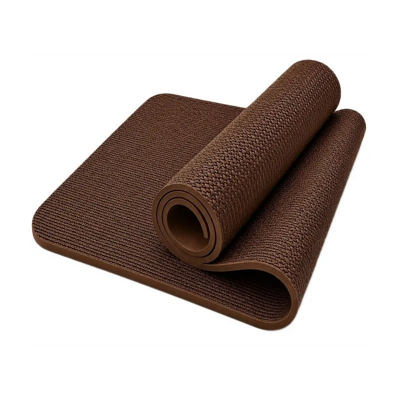 Tapete Marrom de Yoga Alongamentos Pilates Antiderrapante - Genérico