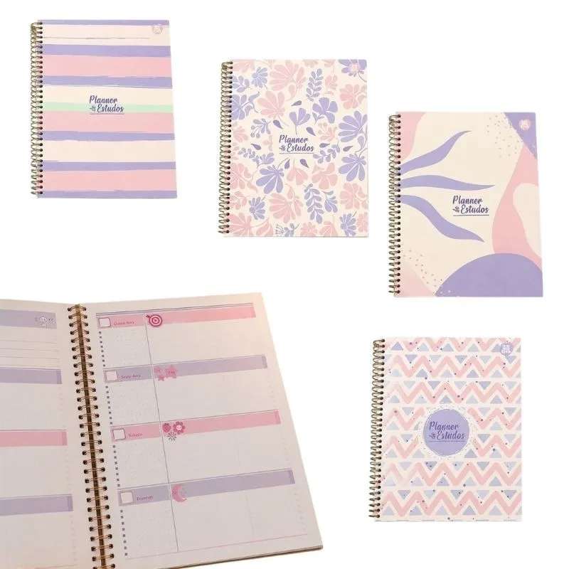 Caderno Planner 84 Folhas Estudos Projetos e Planejamentos - Animativa