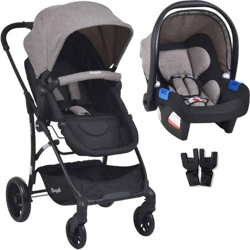 Carrinho de Bebe Bebe Conforto Burigotto Convert Cappuccino