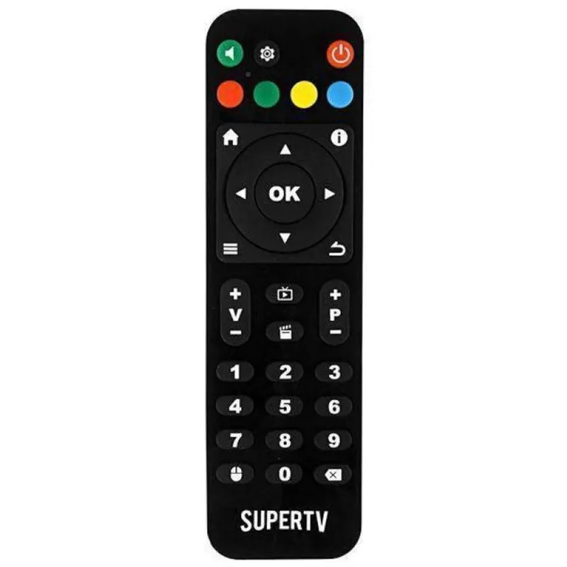 Controle Remoto Compatível Com Receptor Super Tv Black