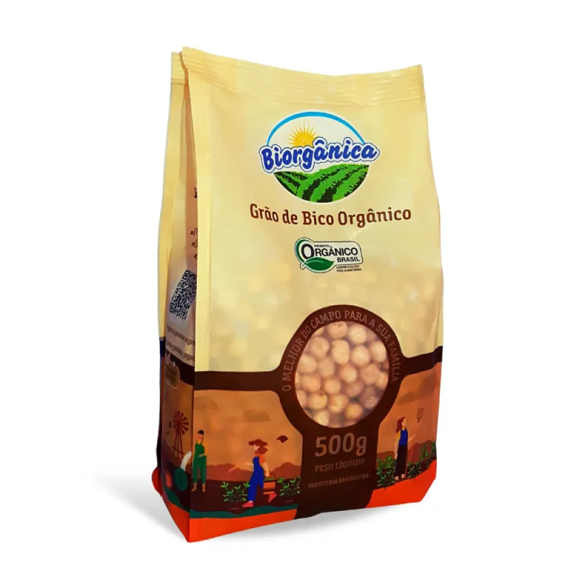 Grão-de-Bico Biorgânica Orgânico 500g - Biorganica
