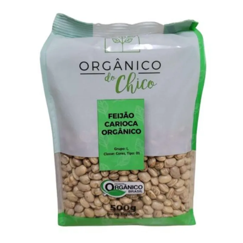 Feijão Carioca Orgânico do Chico 500g - Organico Do Chico