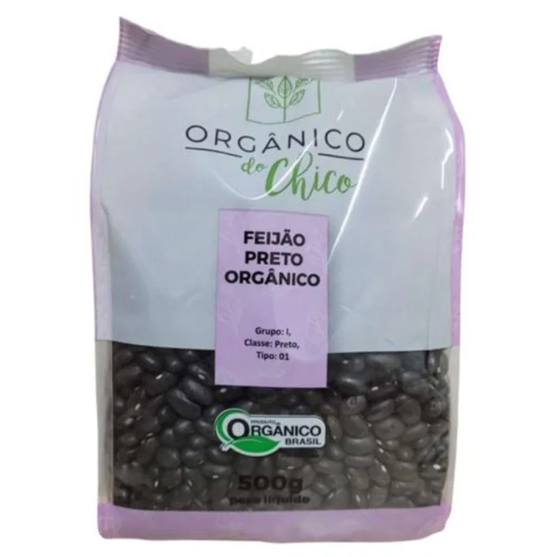 Feijão Preto Orgânico do Chico 500g - Organico Do Chico