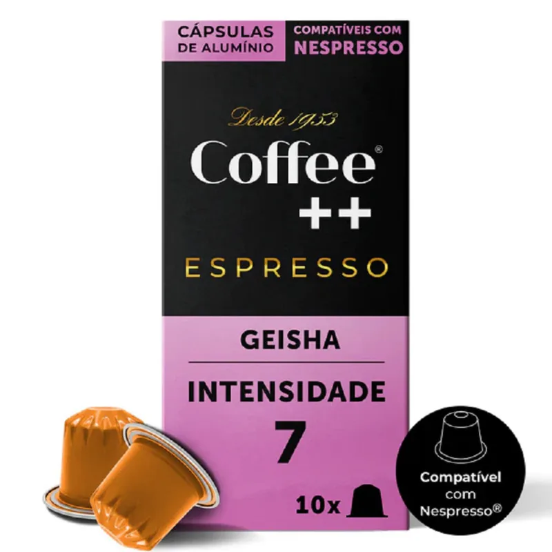 Cápsula de Café Especial Geisha Intensidade 7 Coffee++ 50g com 10 Unidades