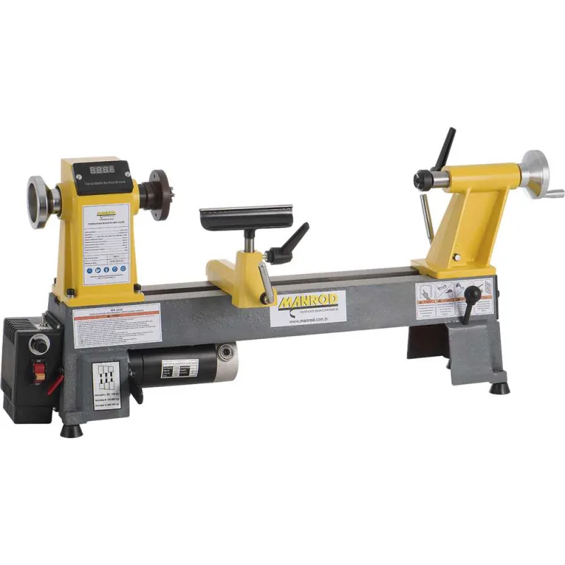 Torno de bancada para madeira 220 V~ monofásico MR-1218A MANROD - MANROD