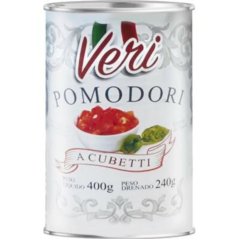 Tomate sem Pele Veri Cubos 240g