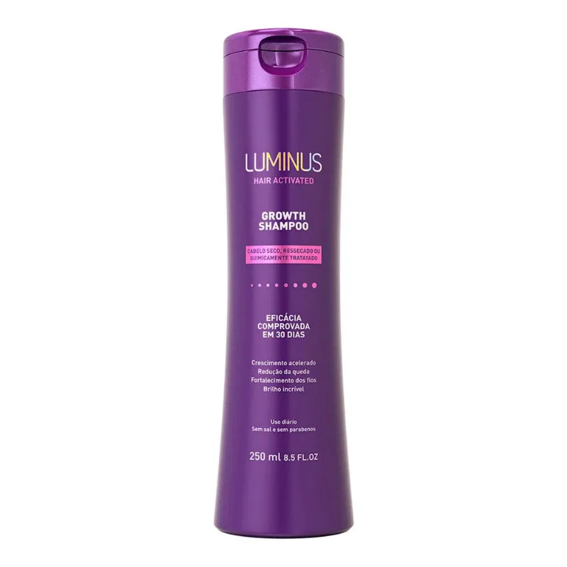 Shampoo Luminus Growth Cabelo Seco 250ml