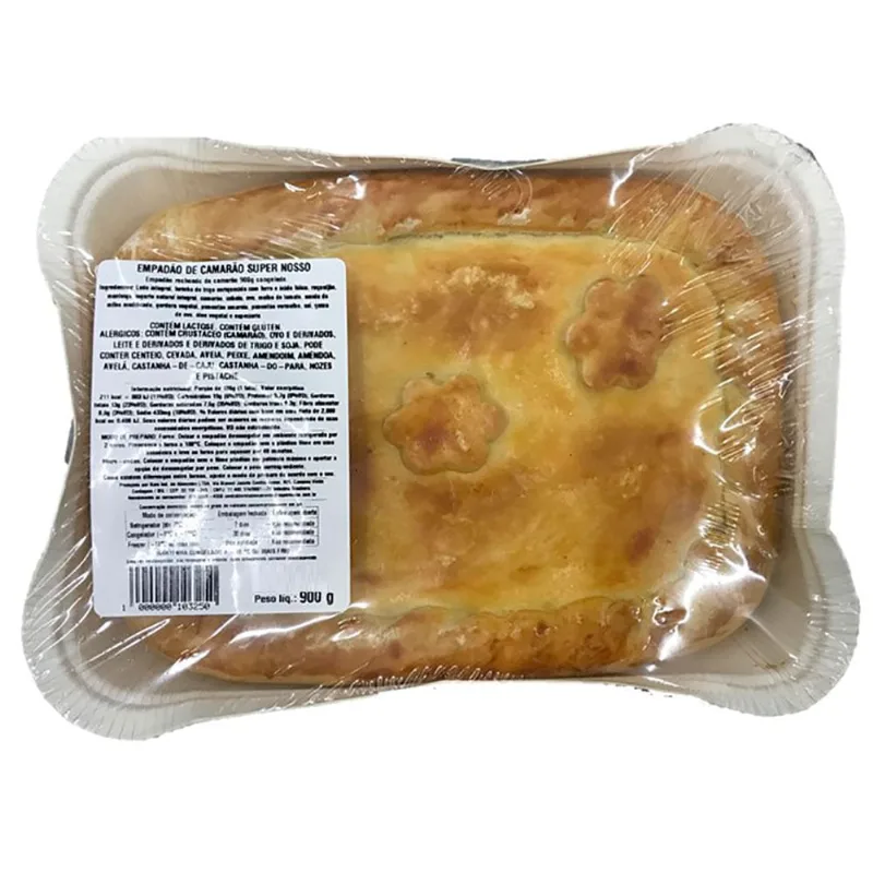 Empadão Super Nosso Camarão Congelado 900g