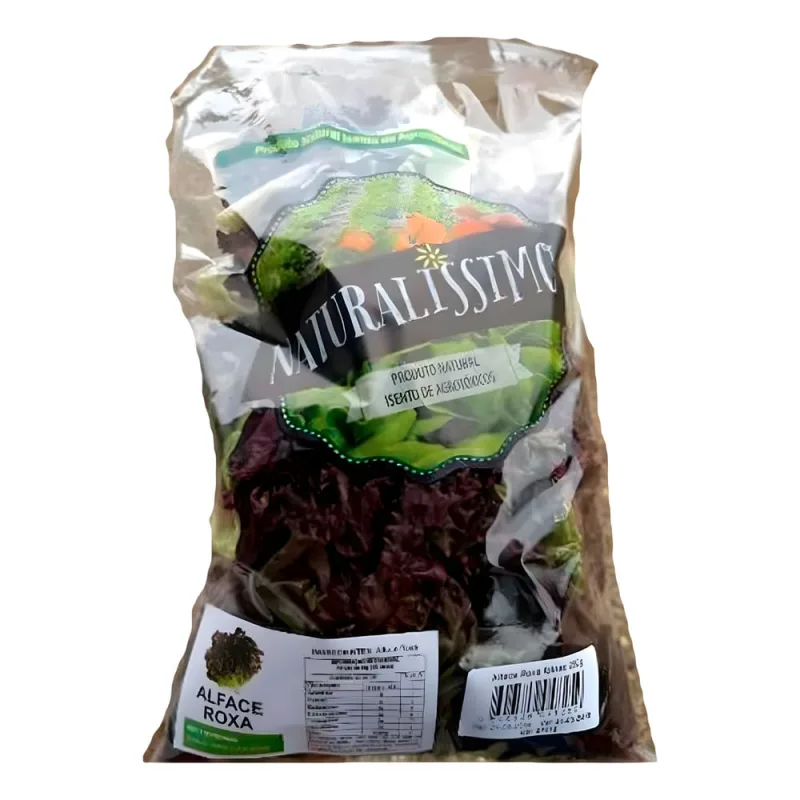 Alface Roxa Naturalíssimo 250g - NATURALISSIMO