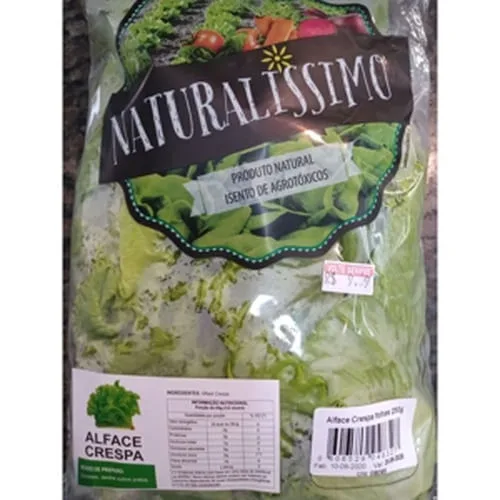 Alface Crespa Naturalíssimo 250g - NATURALISSIMO