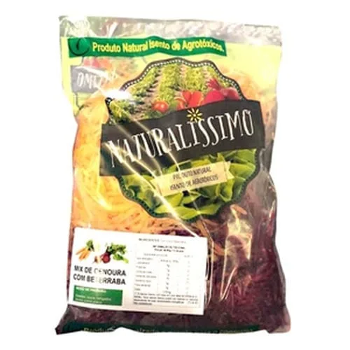 Mix de Cenoura/Beterraba Naturalíssimo Fatiado 300g - NATURALISSIMO