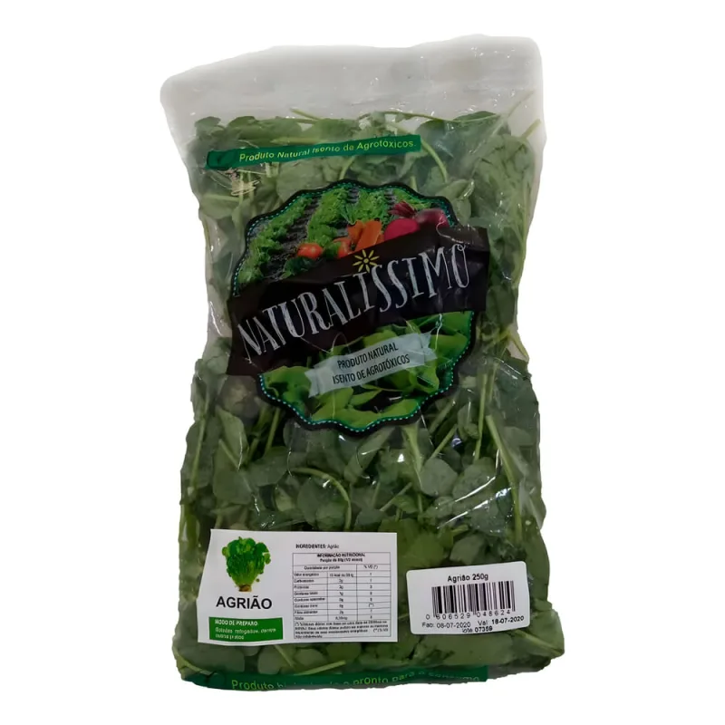 Salada de Agrião Naturalíssimo 250g - Sem Marca