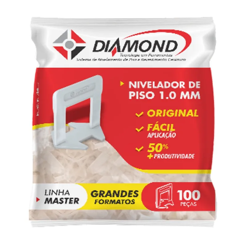 Espaçadores Nivelador Clips 3,0mm (Pacote c/ 100 Peças) Diamond