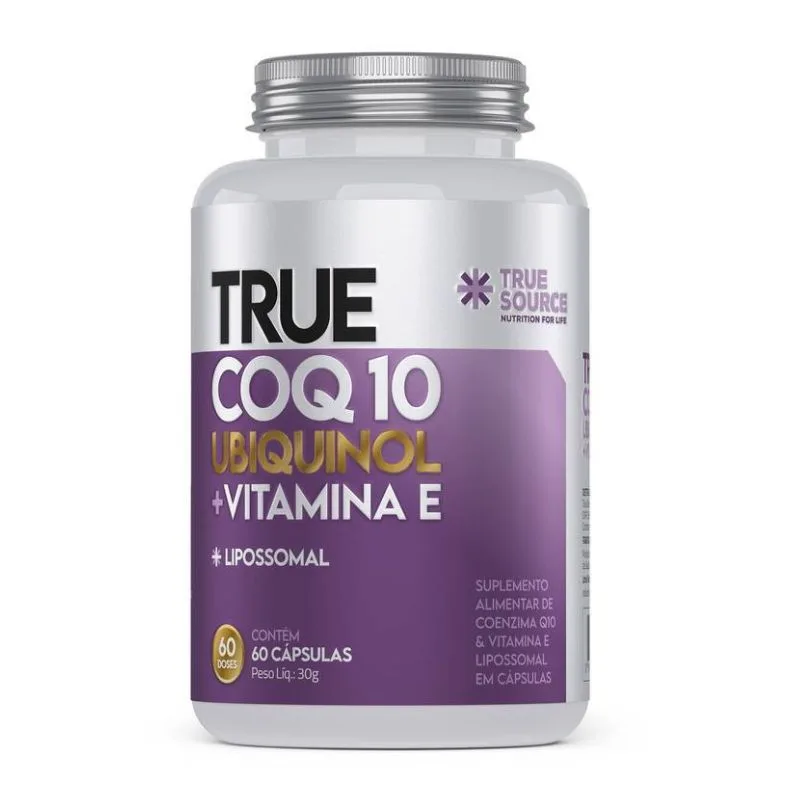 Coq10 Ubiquinol Lipossomal True Source 60 cápsulas - True Source