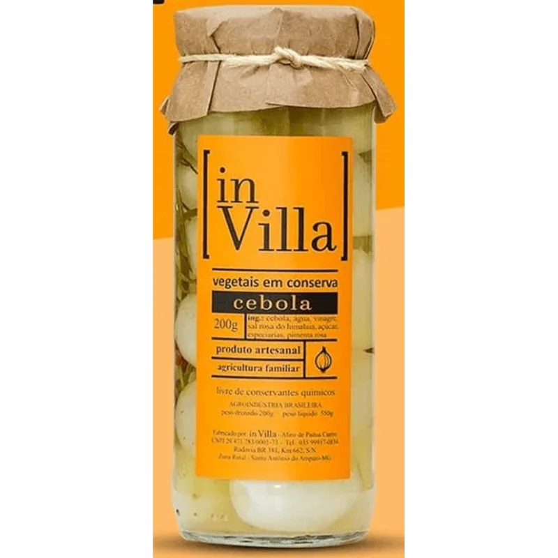 Cebolinha em Conserva In Villa vidro 200g