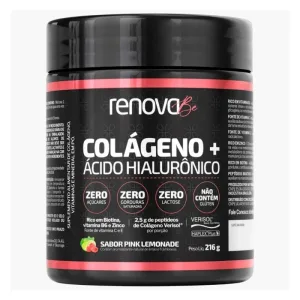 Colágeno + Ácido Hialurônico Renova Be Pink Limonade 216g - RENOVA BE