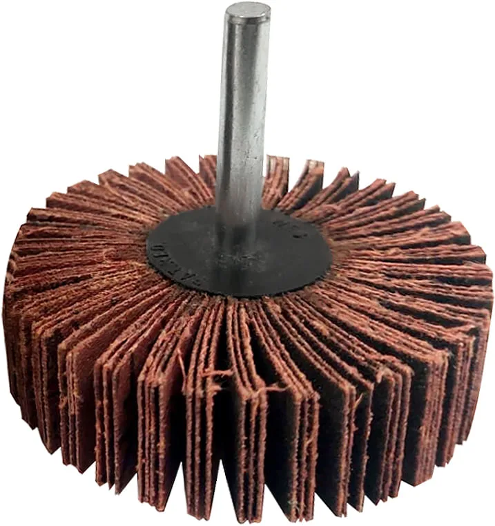Roda de lixas 75 mm x 25 mm com haste grão 60 RODABRAS - RODABRAS