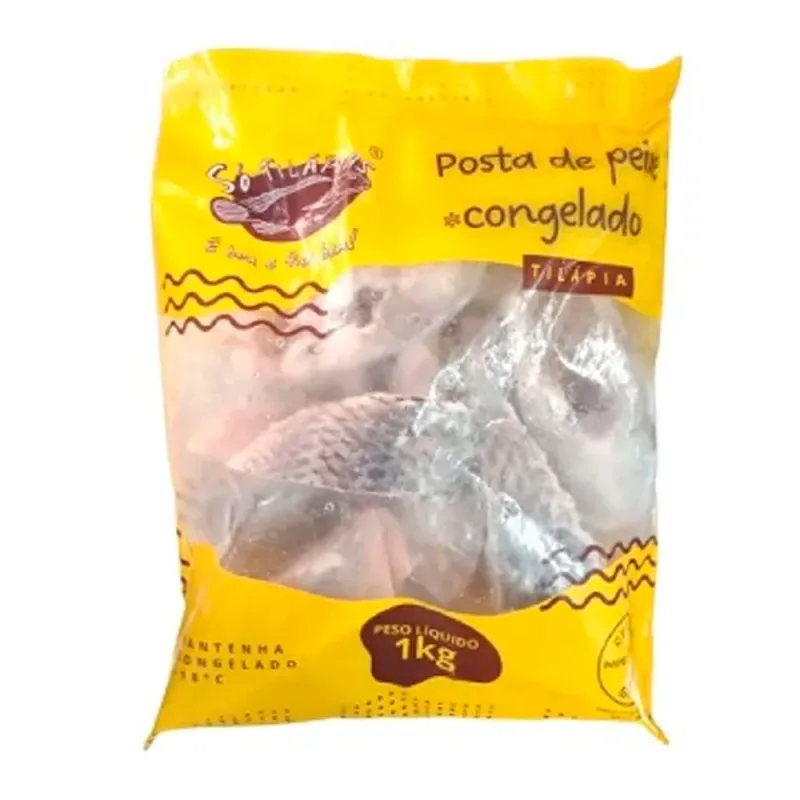 Peixe Tilápia Só Tilápias em Posta Congelado 1Kg - SO TILAPIAS
