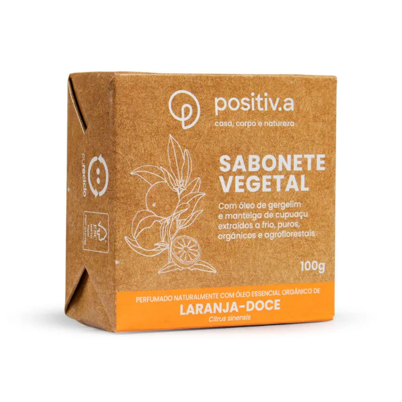 Sabonete Vegetal Positiva Laranja Doce 100g