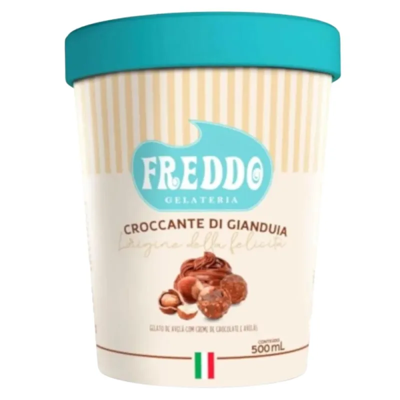 Sorvete Croccante Di Gianduia Freddo 500ml - Freddo