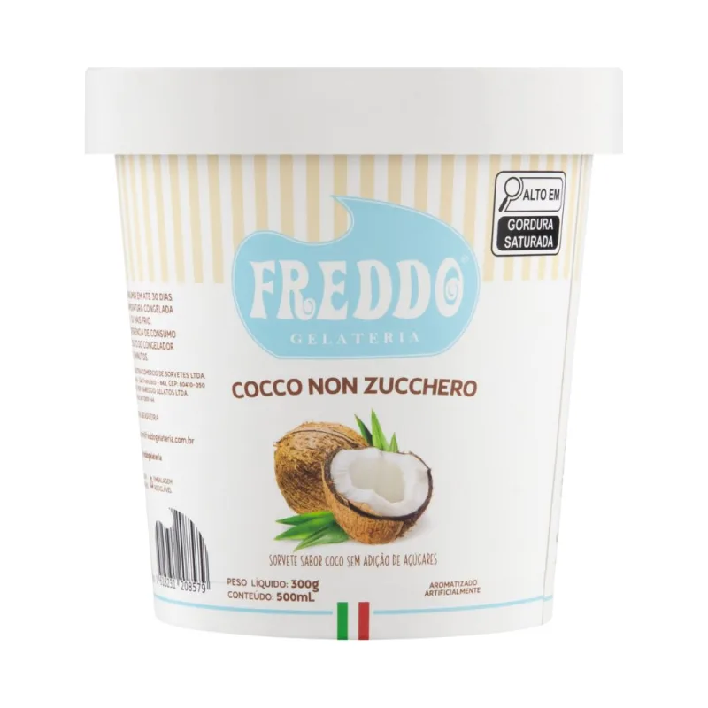 Sorvete Sem Açúcar Freddo Coco 500ml - Freddo