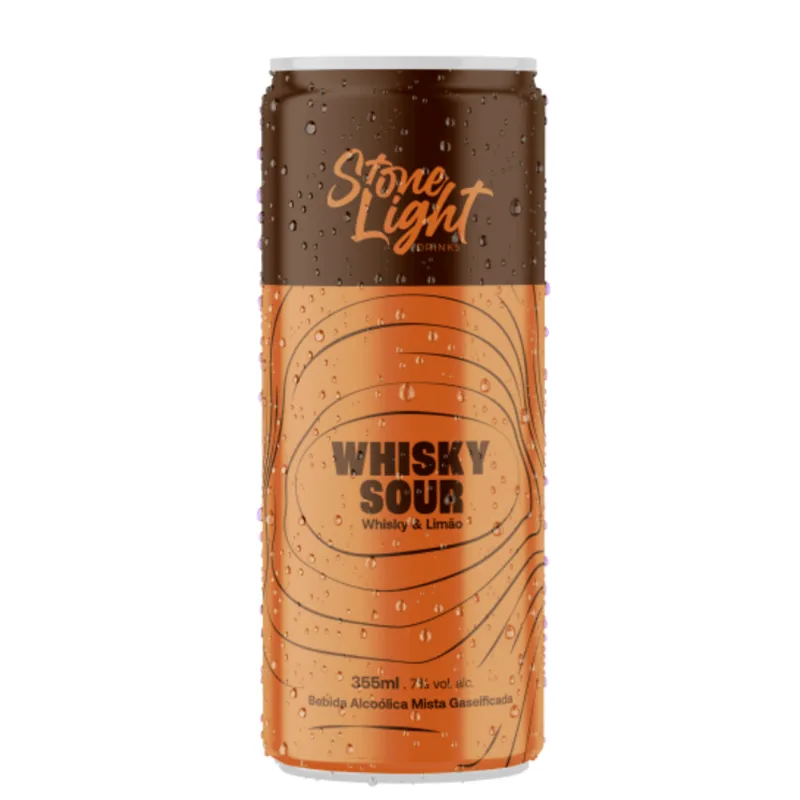 BEB MISTA STONE LIGHT 355ML-LT WHISKY SOUR