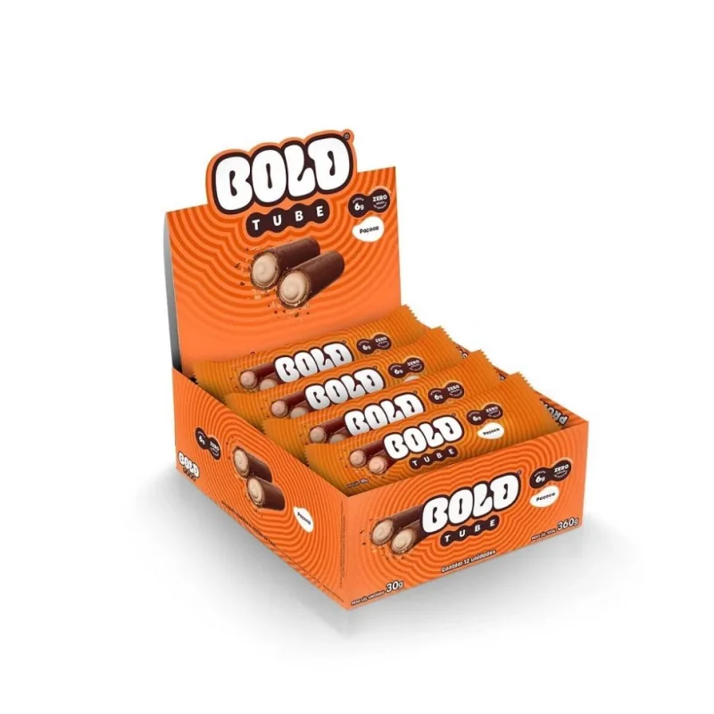 Bold Tube Display (12 Unid De 30g) - Bold Paçoca - Bold