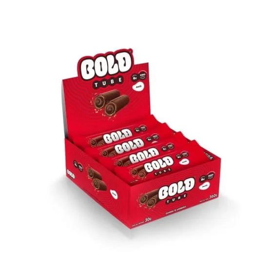 Bold Tube Display (12 Unid De 30g) - Bold Avelã - Bold
