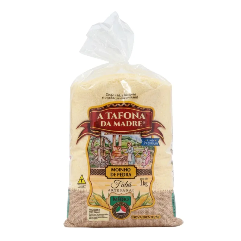 Fubá Médio A Tafona da Madre 1kg - A TAFONA