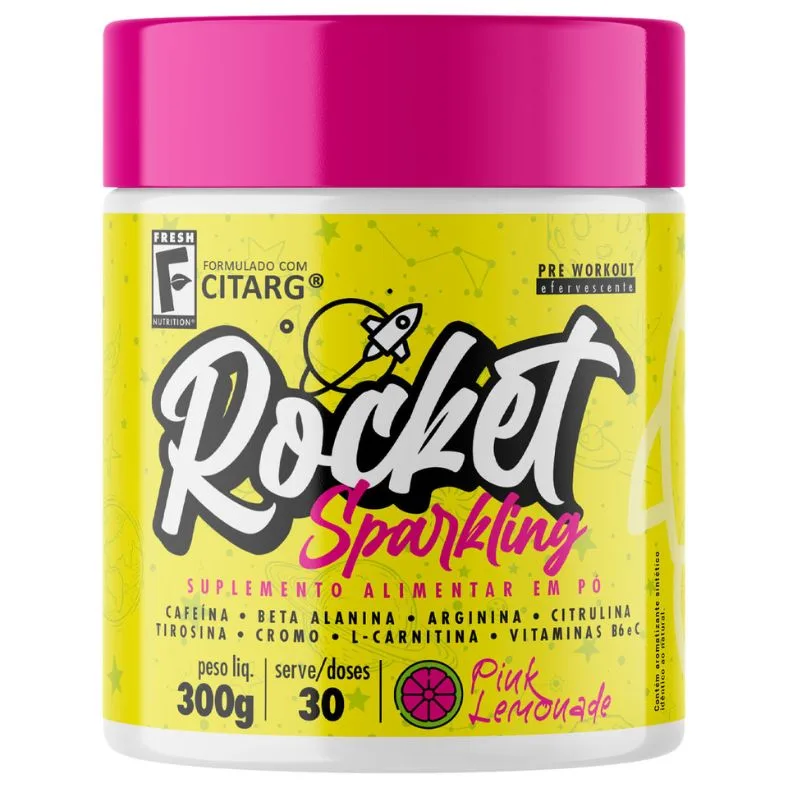Pré treino Efervescente Pink Lemonade Fresh Nutrition 300g - Fresh Nutrition