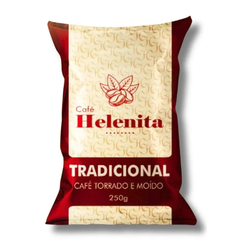 Cafe em Pó Helenita Torrado e Moído Tradicional Pacote 250g