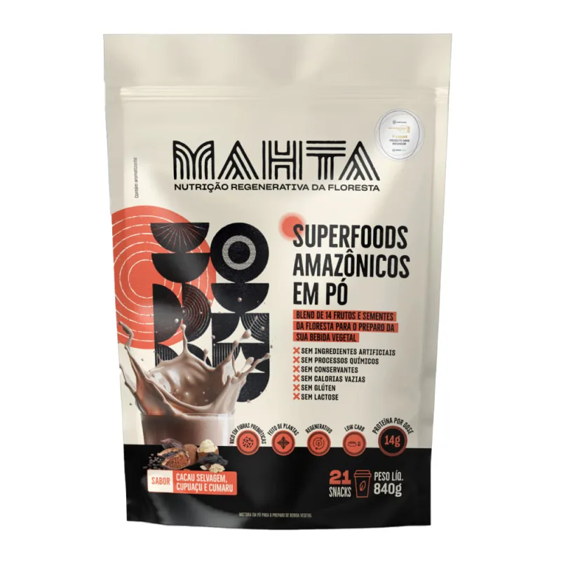 Superfoods Amazônicos em Pó Cacau Mahta 840g - Mahta