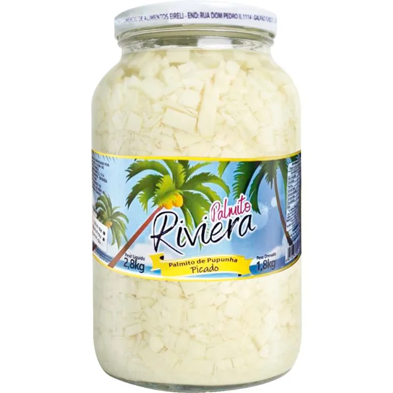 Palmito de Pupunha Riviera Picado 1,8kg