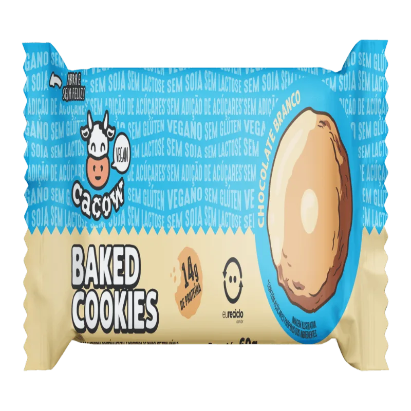 Baked Cookies de Chocolate Branco Cacow 60g