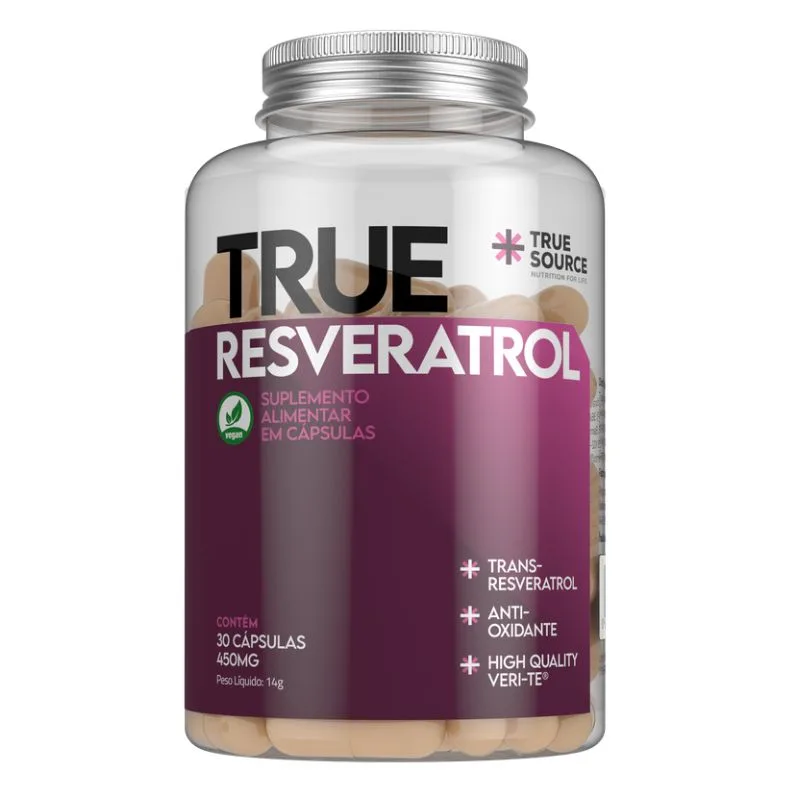 Resveratrol True Source  450mg 30 cápsulas - True Source