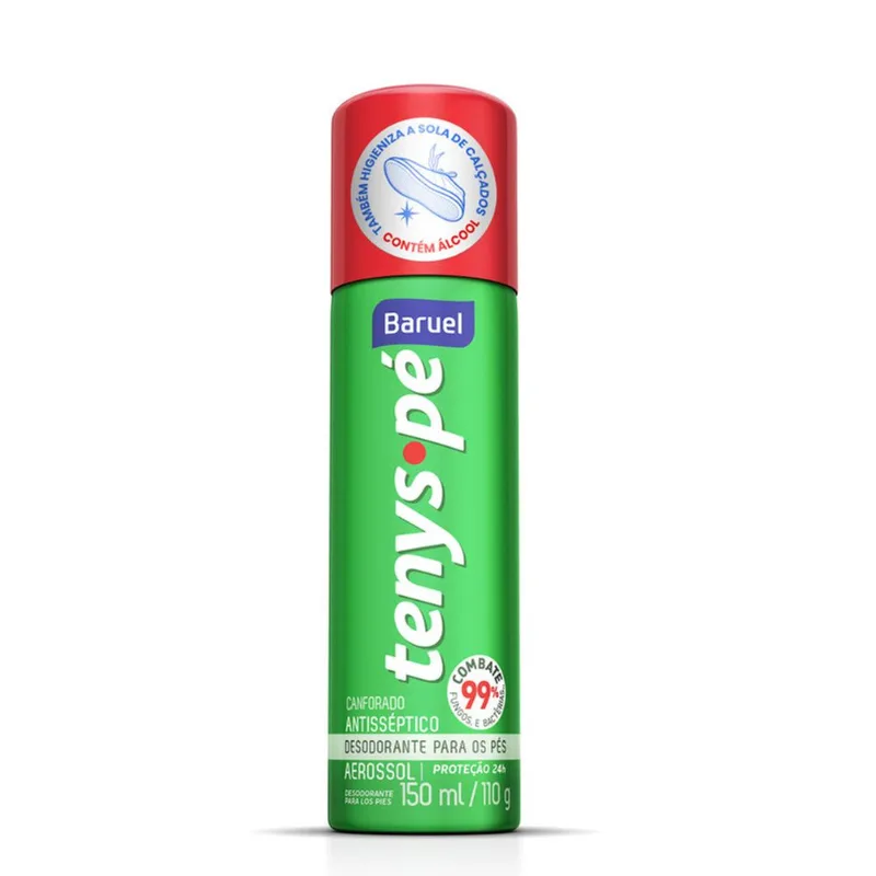 Desodorante em Pó Tenys Pé Canforado Baruel Pack 2 Unidades com 110g Cada