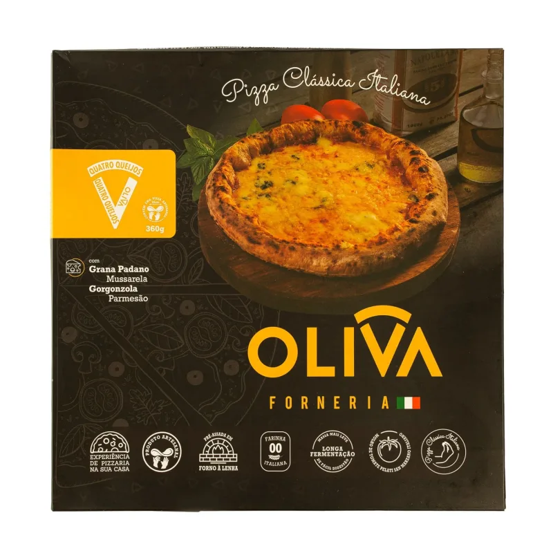 Pizza Quatro Queijos Forneria Oliva 360g - Oliva