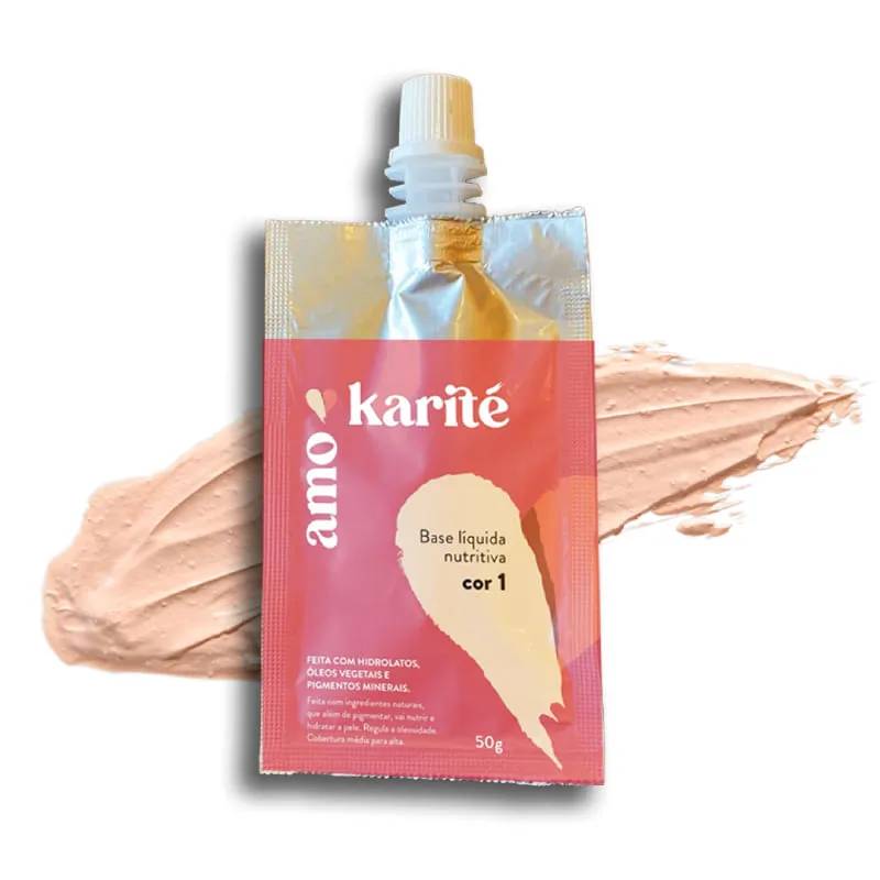 Base Liquida Nutritiva cor 1 Amokarité 50g - Amokarité