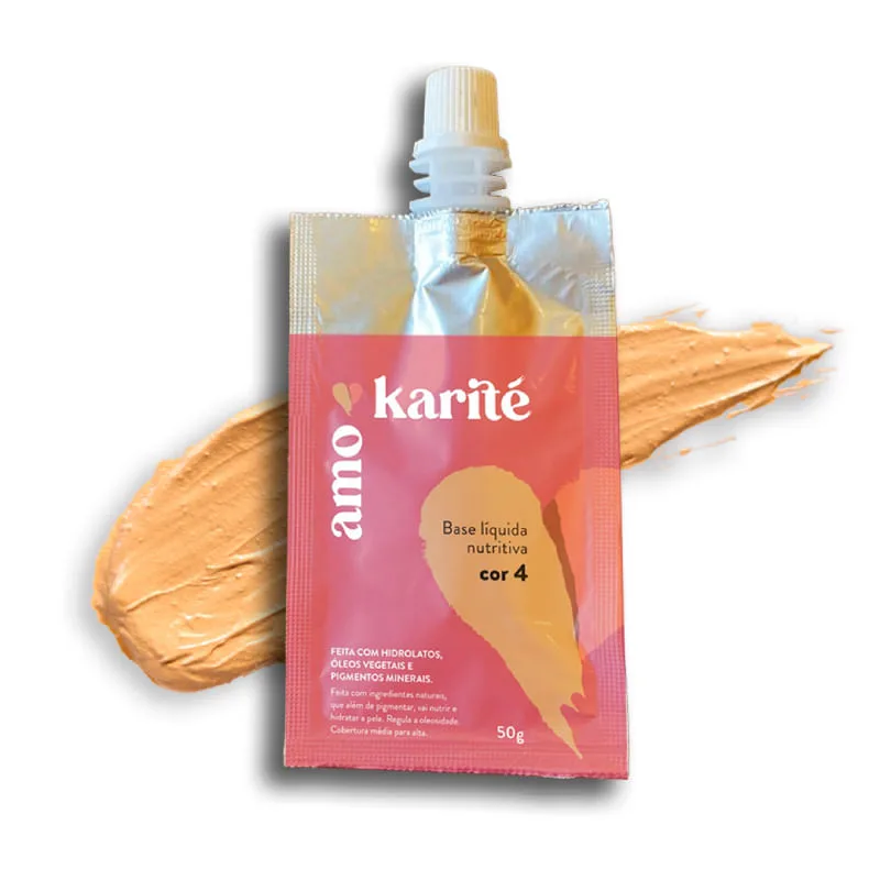 Base Liquida Nutritiva cor 4 Amokarité 50g - Amokarité