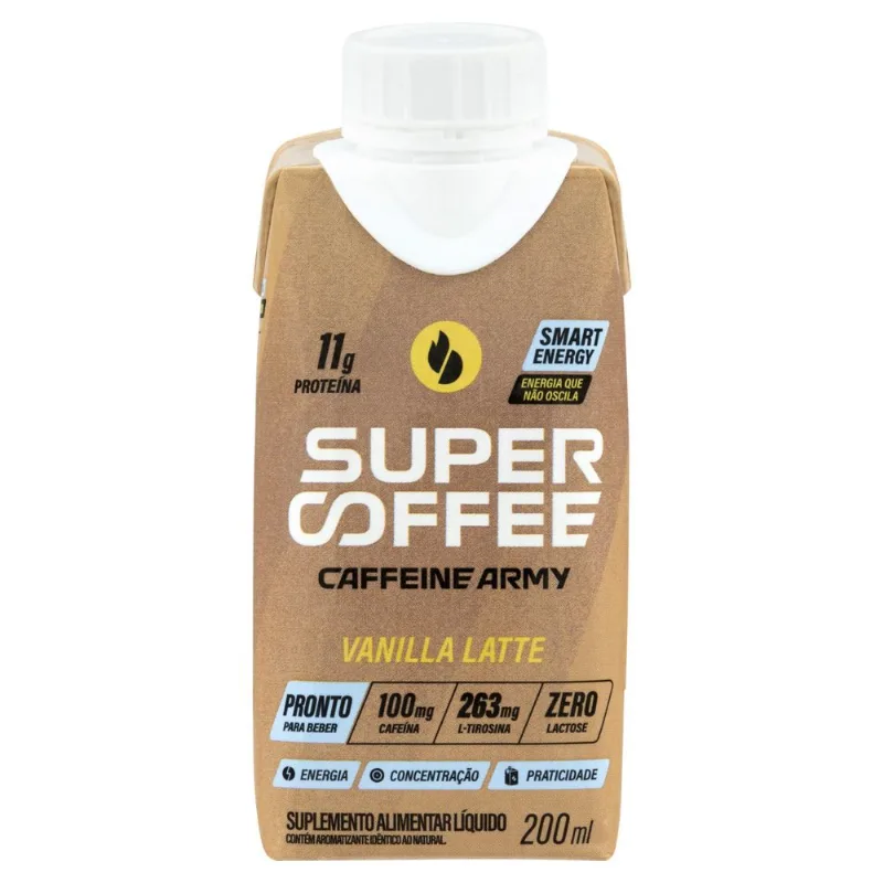 Supercoffee Caffeine Army Ready To Drink Vanilla Latte 200ml