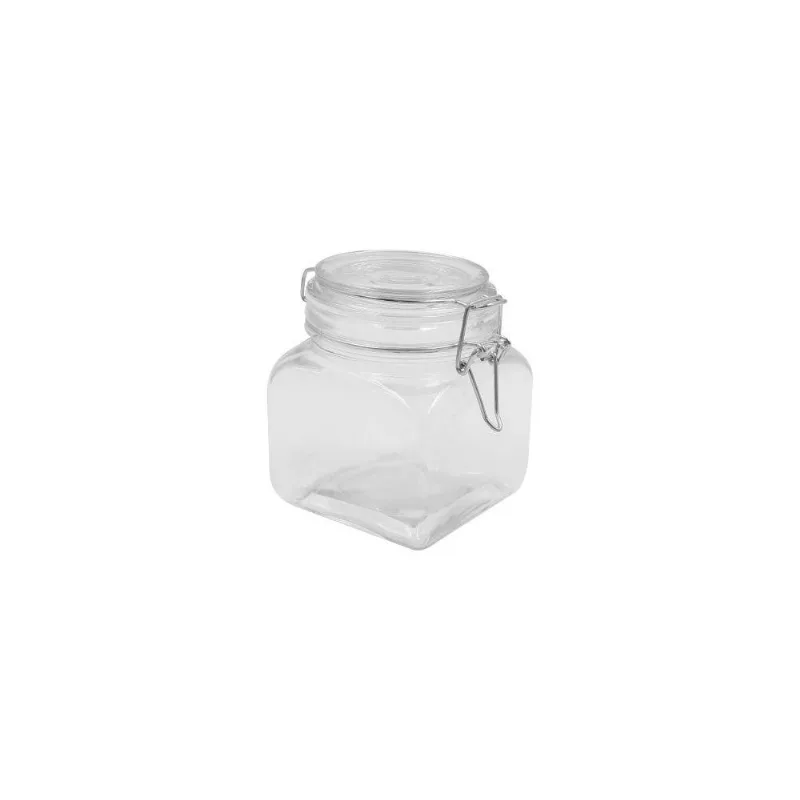 Pote De Vidro Hermético Quadrado Com Tampa 450Ml - Havan Casa
