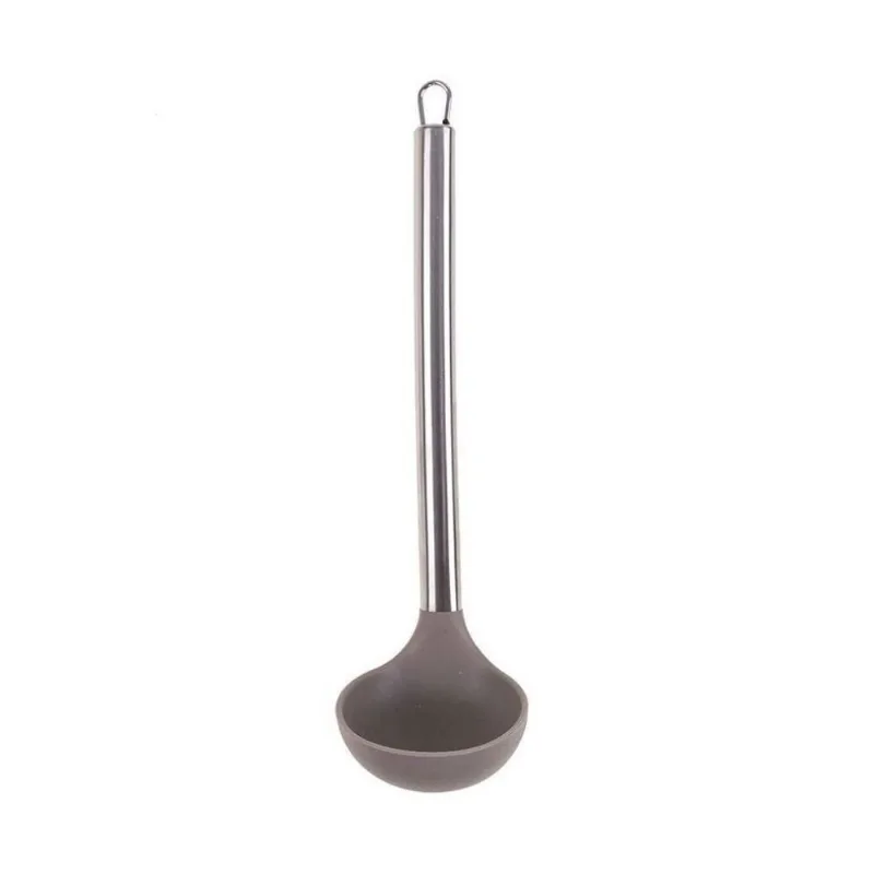 Concha Silicone Havan Casa com Cabo Inox 30Cm - Cinza