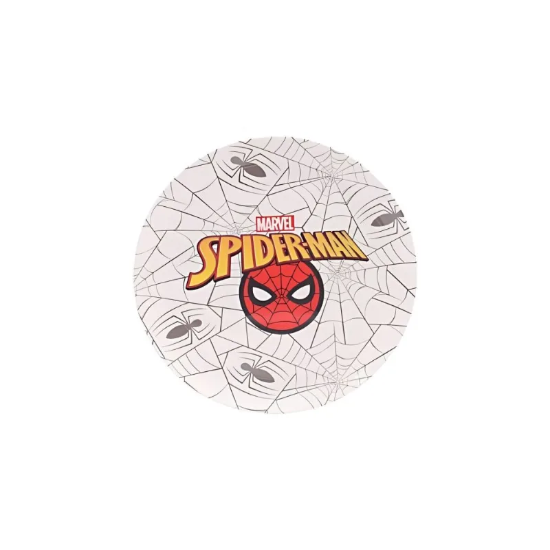 Prato Raso Melamina Disney 20,2Cm - Homem Aranha Teias