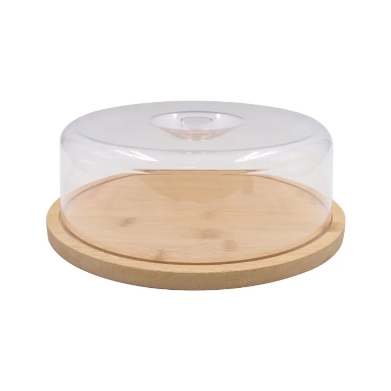 Porta Bolo De Bambu Com Tampa 28Cm - Havan Casa