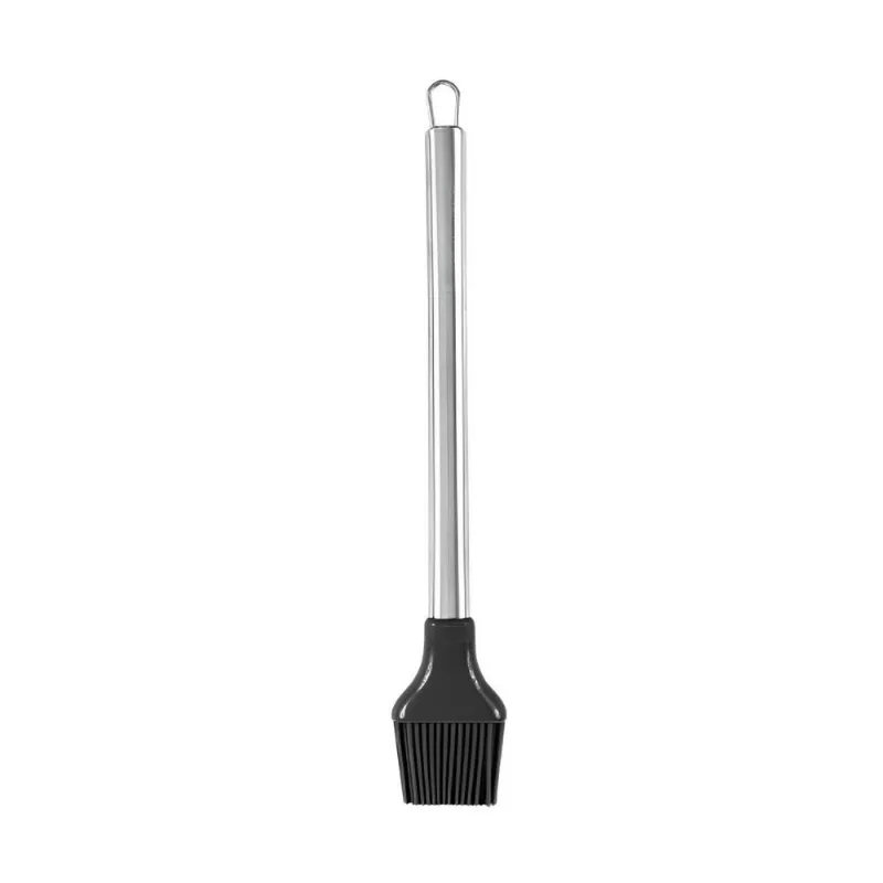 Pincel Culinário de Silicone Cabo Inox Havan Casa 31,5Cm - Preto