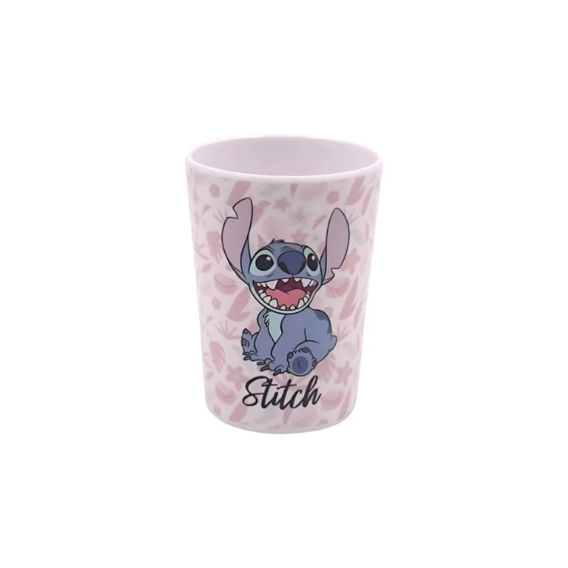 Copo Melamina Disney 305Ml - Stitch Folhagem