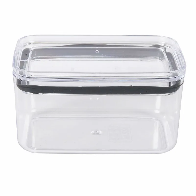 Pote Hermético Retangular Baixo 1 Litro Havan Casa - Transparente