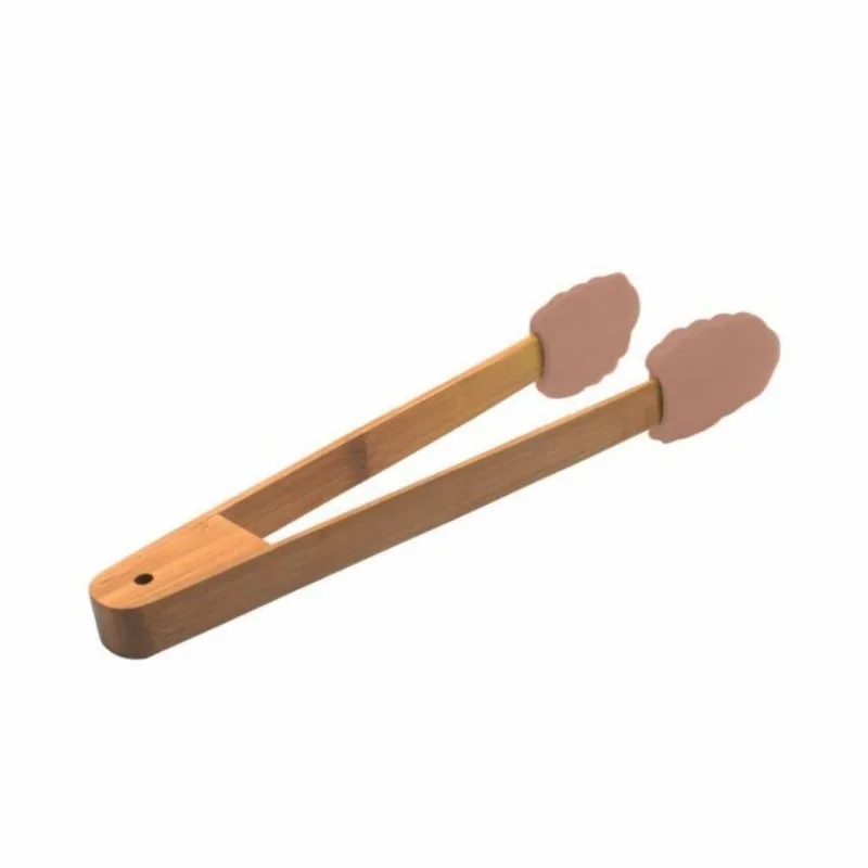 Pegador de Silicone com Cabo de Bambu Havan Casa 30Cm - Marrom Rosado