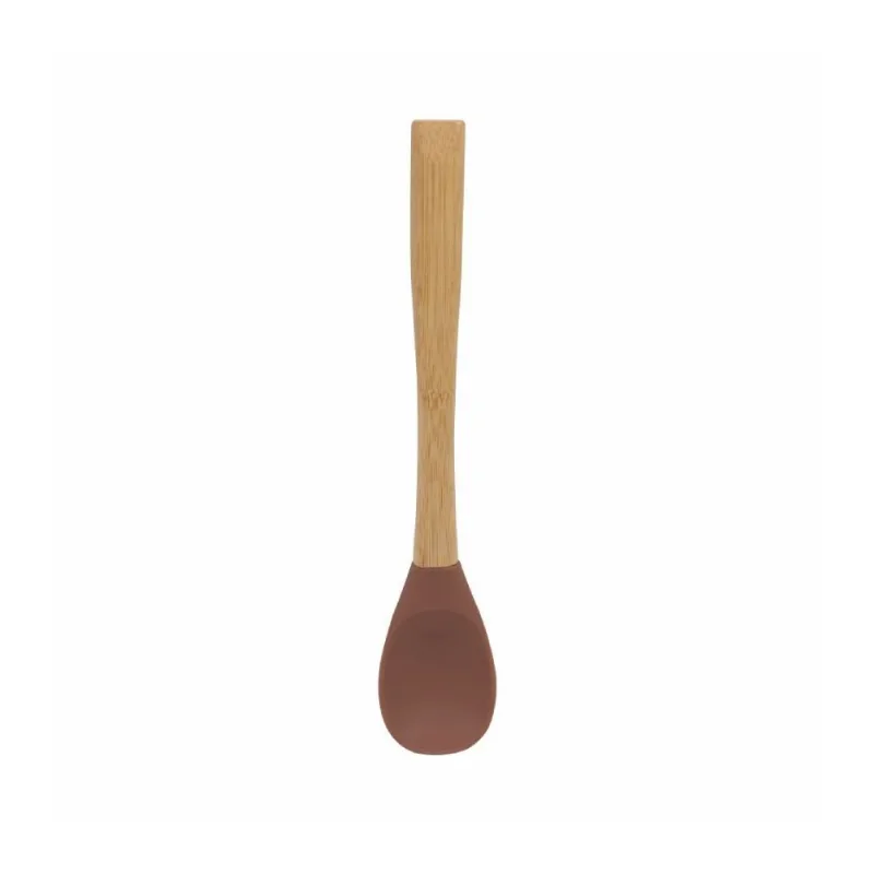 Colher De Silicone Com Cabo De Bambu Havan Casa - Marrom Rosado