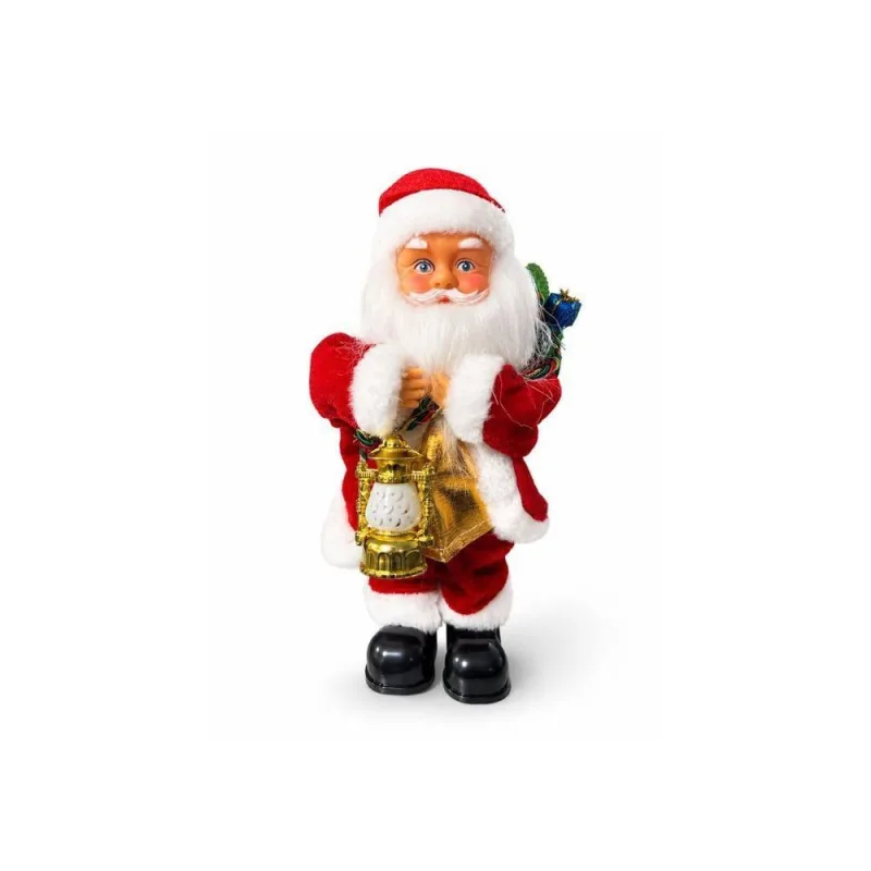 Papai Noel Dançante BR2501 com Música e Lampião Iluminado Vermelho e Branco - OUTRAS